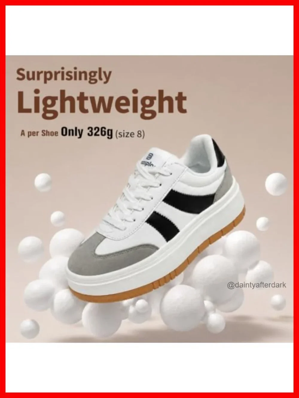Women's Platform Fashion Sneakers Chunky Tennis Shoes Lightweight Comfortable